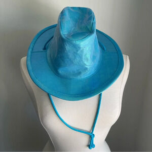 C Collection New York blue iridescent cowboy hat